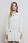 General Idea WOMAN Pintuck Low-Rise Dress