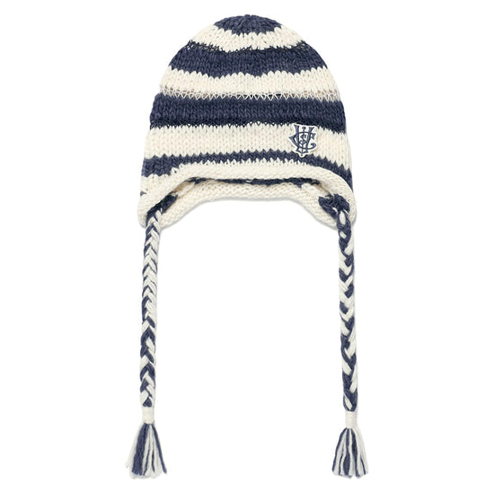 Cavish Striped Ear Flap Beanie