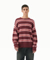 Mahagrid Hairy Stripe Knit Sweater