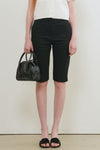 General Idea WOMAN Classic Capri Slit Pants [BLACK]