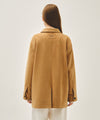 Marithé François Girbaud W FAUX SUEDE COLLAR JACKET camel