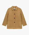 Marithé François Girbaud W FAUX SUEDE COLLAR JACKET camel