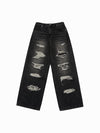 ADLV Damage Stitch Washing Denim Pants
