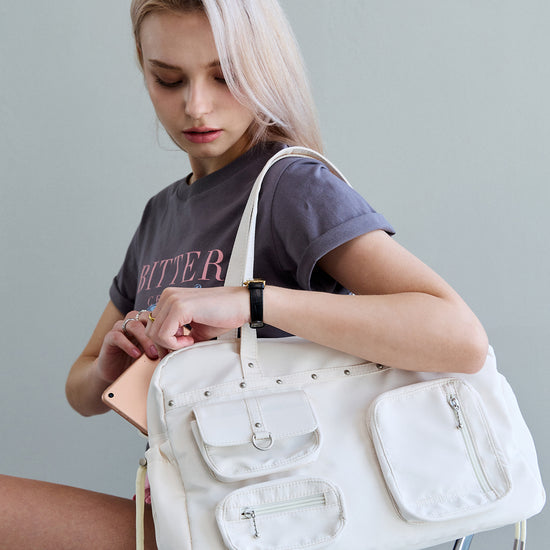 Bitter Cells Carry Cargo Bag - Cream