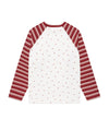 Cavish Striped Star Raglan Long Sleeve Tee