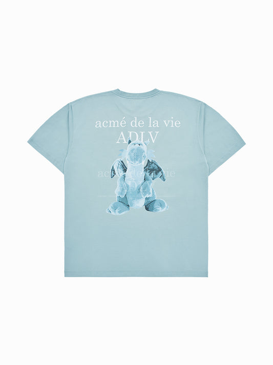 ADLV Fuzzy Dragon Artwork Short Sleeve T-Shirt