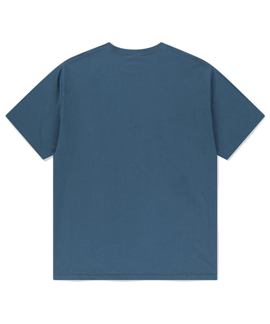 Mahagrid mah Cut Off Appliqué Tee [Blue]
