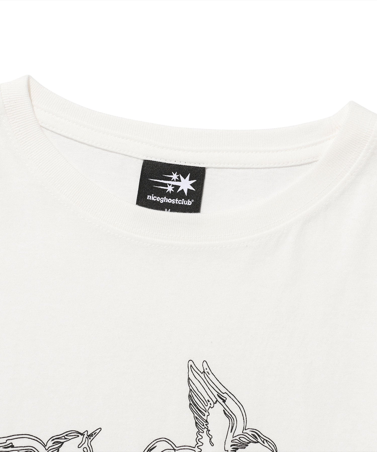 Nice Ghost Club Unicorn Circle Slim Long Sleeve Tee