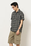 General Idea MAN Seersucker Half Check Shirt