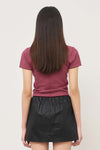 General Idea WOMAN Stripe Crew Neck Half Knit