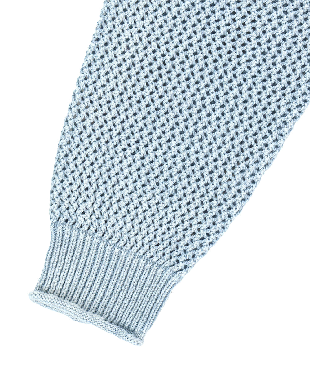 Mahagrid Pigment Mesh Zip Up Knit