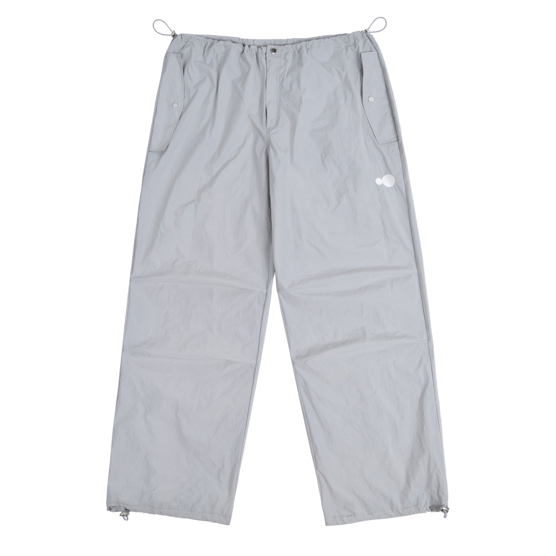 AEAE SYMBOL LOGO NYLON PANTS - GREY