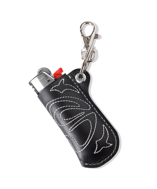 Mahagrid Leather Lighter Case [Black]