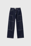 General Idea WOMAN Non-Fade Carpenter Pants [NAVY]