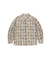 Mahagrid Bleached Raw-Cut Check Shirt