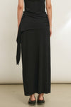General Idea [Lupita Pick] WOMAN Easy Banding Maxi Skirt [BLACK]