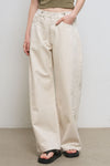 General Idea WOMAN Snap Detail Wide Denim Pants