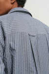 General Idea UNISEX Loose Fit Stripe Pocket Shirt