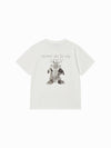 ADLV Woman Fuzzy Dragon Artwork Short Sleeve T-Shirt