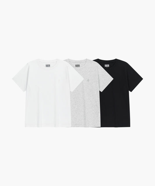 Marithé François Girbaud W 3PACK CIRCLE LOGO TEE mix