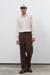 General Idea Unisex Slim Fit Corduroy Open Collar Shirt