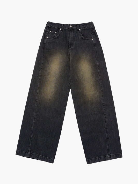 ADLV Front Side Line Semi Tapered Denim Pants