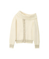 Bitter Cells Sally Unbalanced Off Shoulder Knit