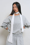 General Idea RUPITA PICK WOMAN Cotton Wrinkle Scarf WHITE