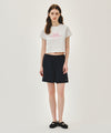 Marithé François Girbaud W SORONA COOL RIBBON GRAPHIC CROP TEE white
