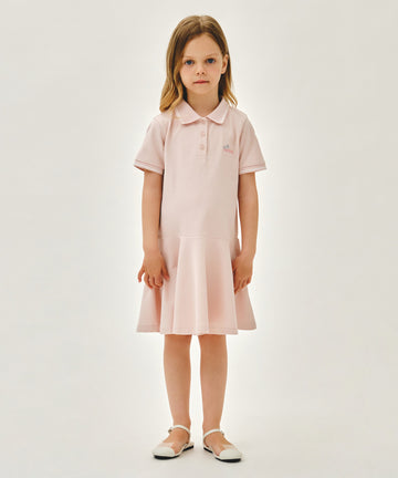 Marithé François Girbaud Kids Wide Pink Flare One Piece Light Pink