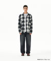 Mahagrid Cut Off Flannel Check Shirt
