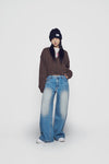 ADLV Woman Basic Logo Crop Cardigan