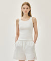 Marithé François Girbaud W REGULAR LOGO SLEEVELESS