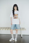 ADLV AC Bear Baby Face Jewelry Short Sleeve T-Shirt