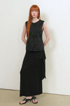 General Idea WOMAN Linen Classic Vest [BLACK]
