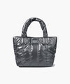 Marithé François Girbaud Classic Logo Matt Metallic Padding Bag Ivory