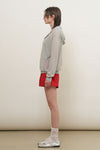 General Idea Woman Sheer Hood Knit Pullover