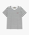 Marithé François Girbaud SMALL REGULAR LOGO TEE stripe