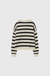 General Idea MAN Stripe Cotton Crew Neck Knit