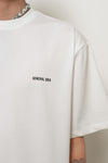 General Idea UNISEX Temperature Cut Cooling Logo Short Sleeve T-Shirt [WHITE]