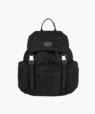 Marithé François Girbaud CLASSIC LOGO METAL BUCKLE BACKPACK black