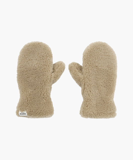 Marithé François Girbaud Regular Logo Fur Mittens