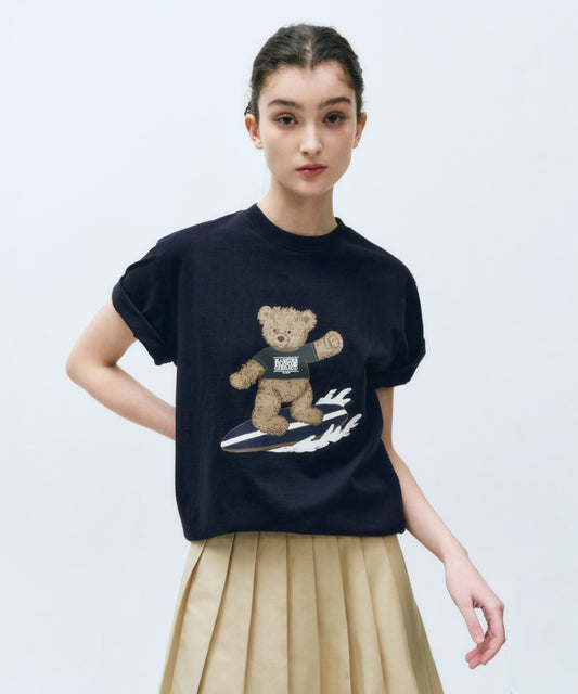 Marithé François Girbaud SURFING DOODLE BEAR TEE
