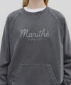 Marithé François Girbaud Garment Dyed Oversized Sweatshirt