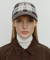 Marithé François Girbaud Classic Logo Two Tone Check Cap