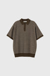 General Idea MAN Stripe Half Collar Knit