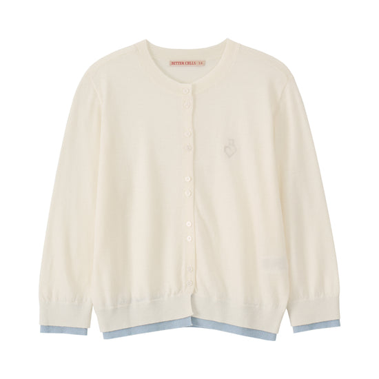 Bitter Cells Essential Layered Half Knit Cardigan