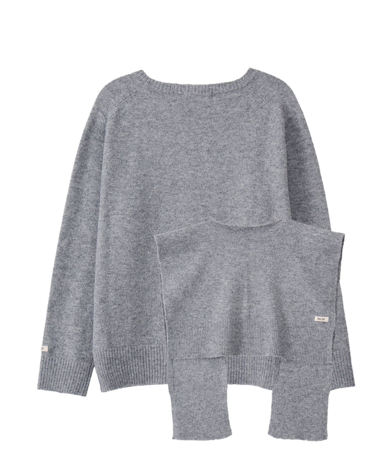 Bitter Cells [SET] Essential V Neck Knit & Shawl
