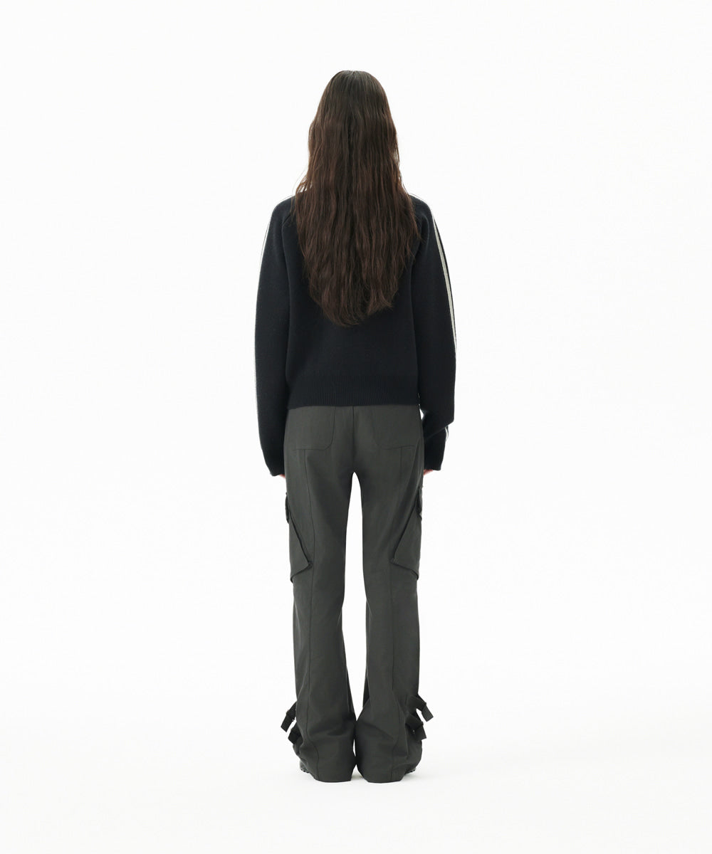 Mahagrid Utility Cargo Flare Pant [Charcoal]