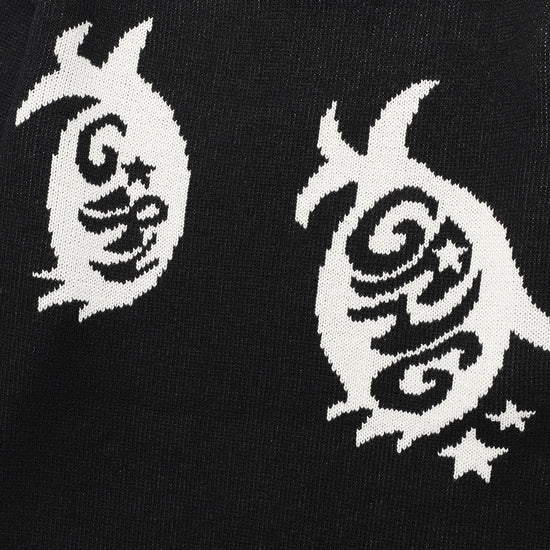 Nice Ghost Club Girl Gang Eyes Fringed Knit